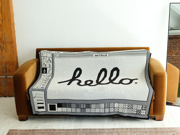 Classic Paint Knit Cotton Blanket