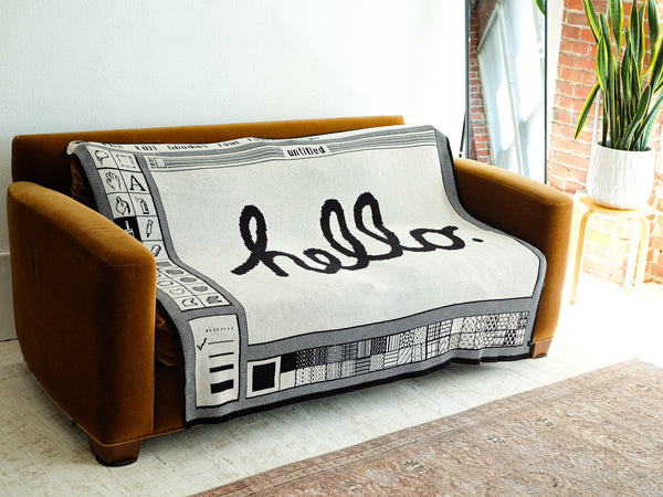 Classic Paint Knit Cotton Blanket