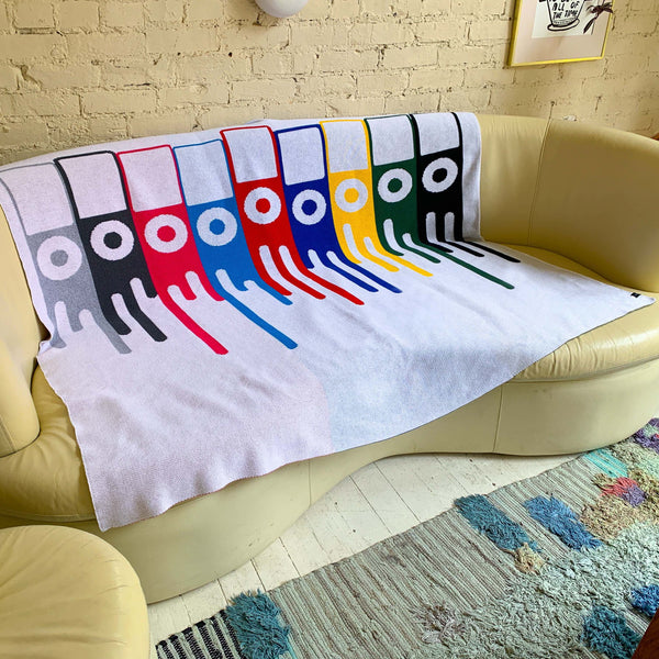 Musical Colors Knit Cotton Blanket